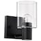 Nuvo Clarksville - 1 Light Vanity - Matte Black with Clear Glass 60/8061 - alternate 1